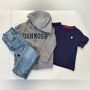 3T Boys Hoodie, T-Shirt, Jean Set